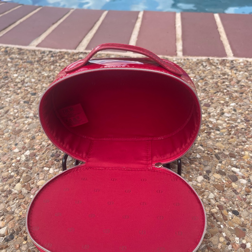 Dior Glossy Red Pouch with Full size Lipstick - Picture 4 of 6